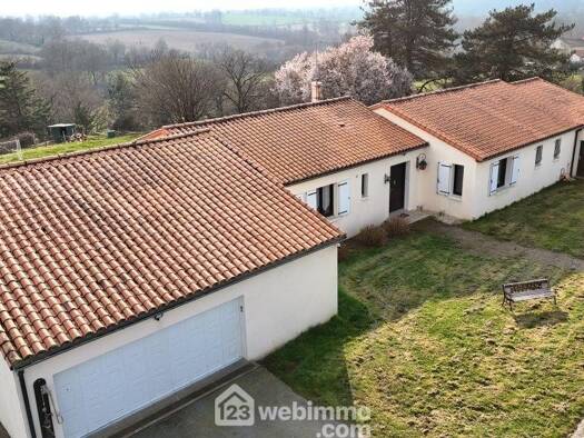 Maison de plain-pied à vendre 228 000 € 9 pièces 7 chambres 222 m² 8 448 m² de terrain Châtillon-sur-Thouet 79200