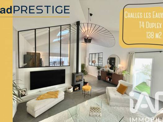Duplex à vendre 750 000 € 4 pièces 3 chambres 138,1 m² Étage 1/1 Challes-les-Eaux 73190