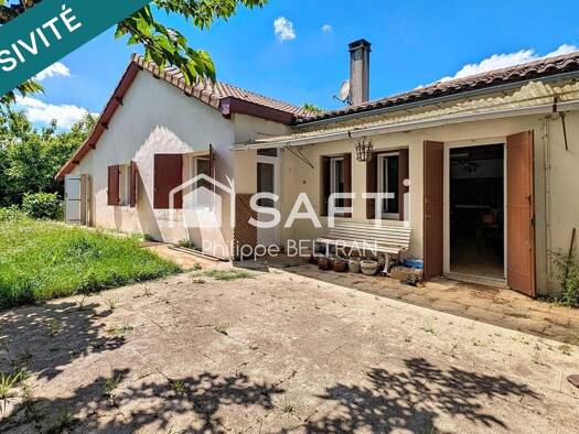 Maison de plain-pied à vendre 195 000 € 5 pièces 3 chambres 147 m² 873 m² de terrain Le Pian-sur-Garonne 33490