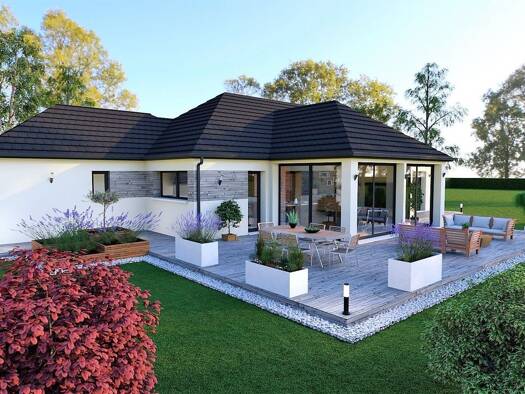 Terrain avec maison neuve à vendre 289 430 € 4 pièces 3 chambres 110 m² 1 786 m² de terrain Palleau 71350