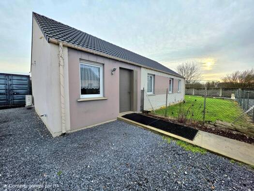 Maison de plain-pied à vendre 154 900 € 5 pièces 4 chambres 88,3 m² 641 m² de terrain Mézières-sur-Oise 02240