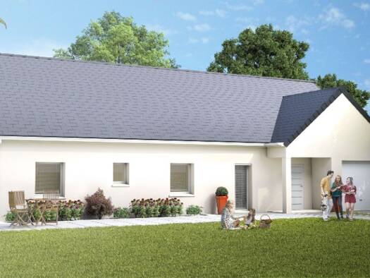 Terrain avec maison neuve à vendre 225 800 € 4 pièces 3 chambres 80 m² 850 m² de terrain Vernou-sur-Brenne 37210