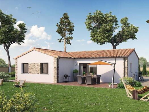 Terrain avec maison neuve à vendre 448 015 € 4 pièces 3 chambres 86 m² 543 m² de terrain Le Brandier Gradignan 33170