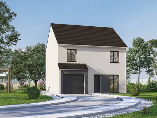 Terrain avec maison neuve à vendre 270 900 € 5 pièces 4 chambres 104 m² 430 m² de terrain Prunay 51360