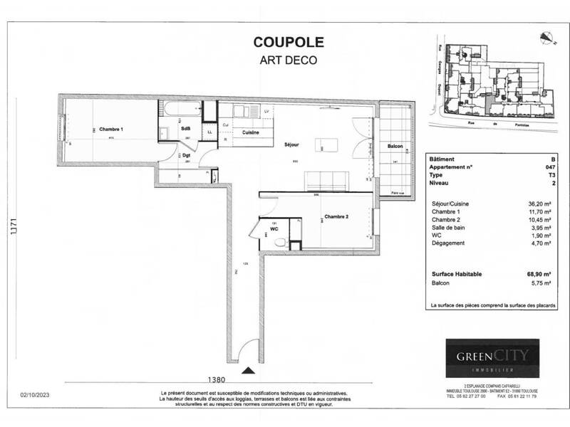 Maison à louer, 69m², BEZONS