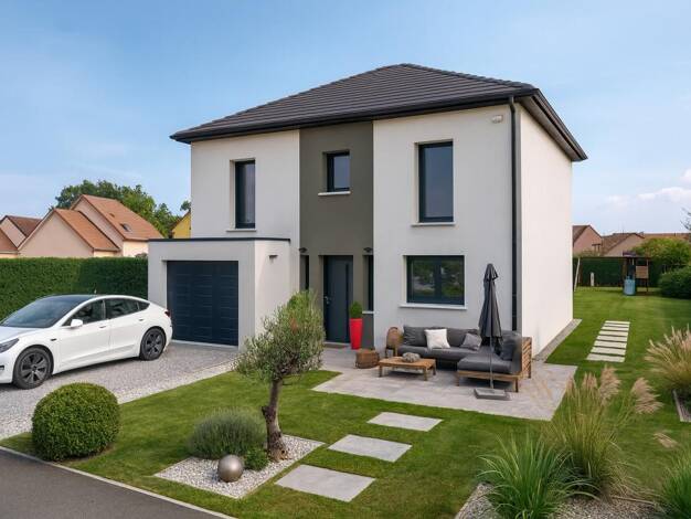 Terrain avec maison neuve à vendre 349 900 € 1 pièce 4 chambres 104 m² Sains-en-Amiénois 80680