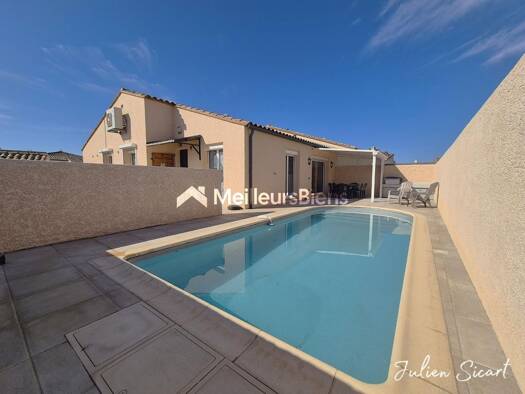 Maison de plain-pied à vendre 280 000 € 5 pièces 4 chambres 94 m² 340 m² de terrain Ouest Le Soler 66270