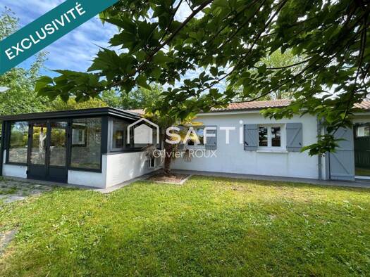 Maison de plain-pied à vendre 359 000 € 5 pièces 3 chambres 129 m² 920 m² de terrain Salaunes 33160