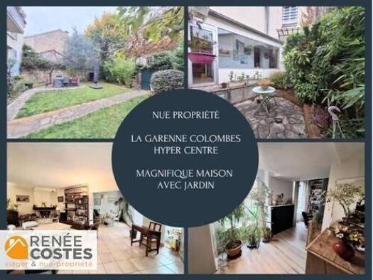 Maison en viager occupé Bouquet 874 500 € 5 pièces 4 chambres 180 m² 300 m² de terrain Chateau Ridel La Garenne Colombes 92250