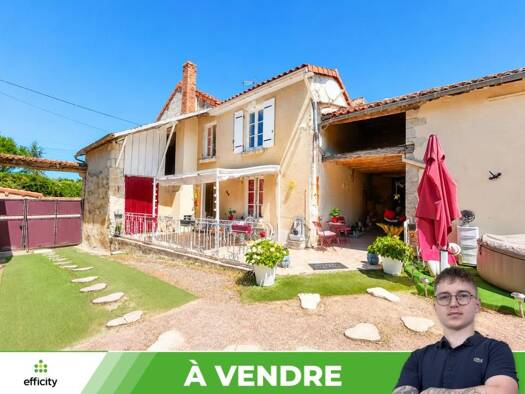 Maison à vendre 147 000 € 6 pièces 4 chambres 151 m² 533 m² de terrain Monts-sur-Guesnes 86420