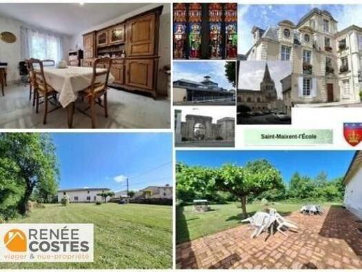 Maison en viager occupé Bouquet 61 813 € 4 pièces 2 chambres 100 m² 1 305 m² de terrain Coiffe St Maixent l Ecole 79400
