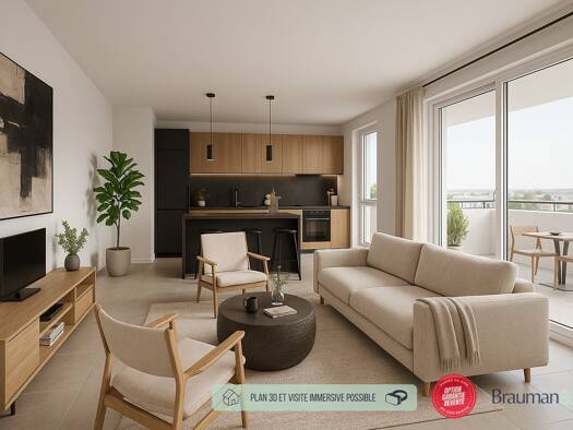 Appartement à vendre 338 000 € 4 pièces 3 chambres 84 m² 1er étage Montrabé 31850