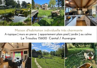 Maison à vendre 292 500 € 6 pièces 4 chambres 180 m² 2 204 m² de terrain Le Trioulou 15600