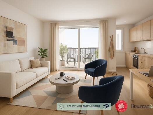 Appartement à vendre - neuf 414 000 € 3 pièces 2 chambres 60 m² 2ème étage Village La Londe-les-Maures 83250