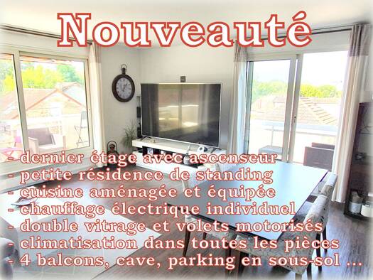 Appartement à vendre 450 000 € 4 pièces 2 chambres 76 m² Étage 3/3 Thiers Le Raincy 93340