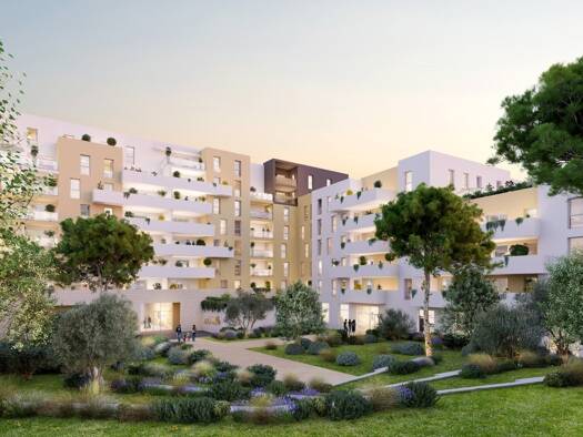 Duplex à vendre - Neuf 197 725 € 3 pièces 2 chambres 63,5 m² 5ème étage Emile Zola Béziers 34500