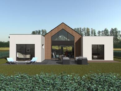 Terrain avec maison neuve à vendre 391 860 € 5 pièces 4 chambres 135 m² 1 050 m² de terrain Sud Ouest Aire-sur-la-Lys 62120