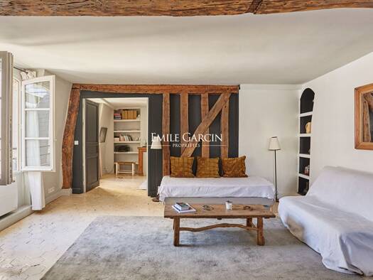 Appartement à vendre - de 1.1M € 3 pièces 2 chambres 62 m² Étage 3/4 Saint Gervais Paris 4ème arrondissement 75004