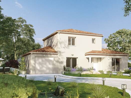 Terrain avec maison neuve à vendre 318 900 € 5 pièces 4 chambres 121 m² 615 m² de terrain Coteau Ouest-Les Forges Est Épernay 51200