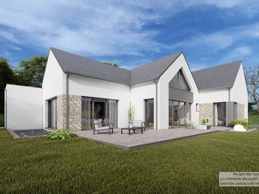 Terrain avec maison neuve à vendre 430 528 € 4 pièces 3 chambres 140 m² 377 m² de terrain Lampaul-Plouarzel 29810