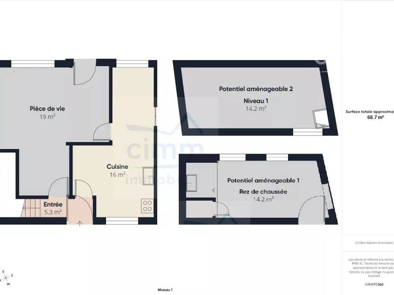 Maison à vendre, 80m², BOURG DES COMPTES