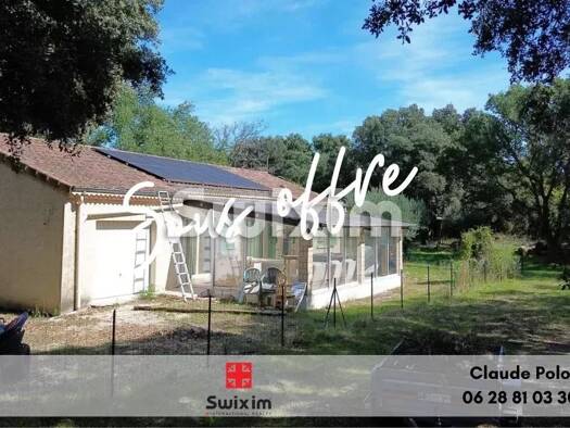 Maison de plain-pied à vendre 330 000 € 4 pièces 3 chambres 108 m² 8 300 m² de terrain Visan 84820