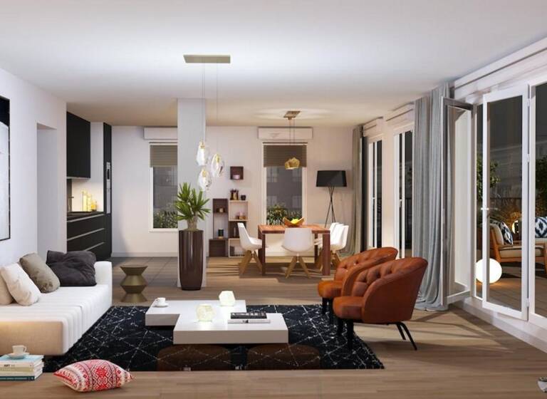 Appartement à vendre 225 000 € 2 pièces 1<br/>chambre 43 m²<br/>superficie 2ème<br/>étage Les Bruzacques Jouy-le-Moutier 95280