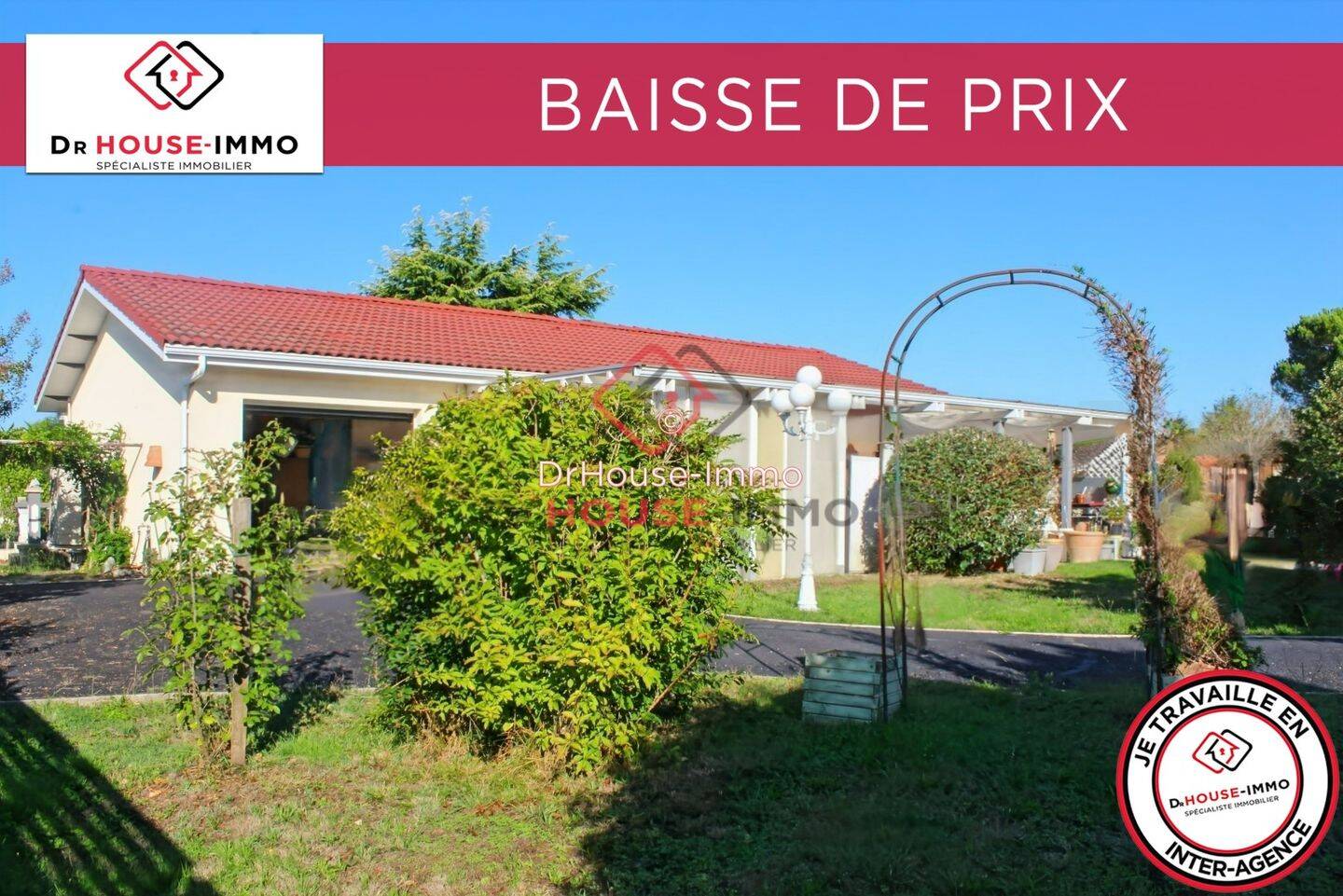 Maison à vendre, 86m², SAINT CAPRAIS DE BORDEAUX