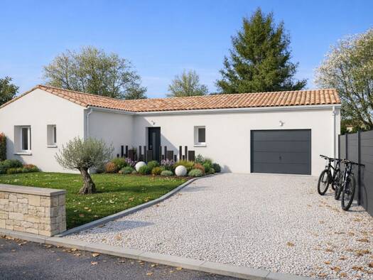 Terrain avec maison neuve à vendre 164 924 € 3 pièces 2 chambres 80 m² 997 m² de terrain Savigné 86400
