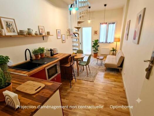 Appartement à vendre 75 000 € 2 pièces 1 chambre 23 m² RDC/2 Centre Ville Nord Rochefort 17300