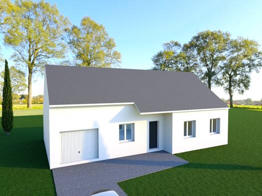 Terrain avec maison neuve à vendre 173 000 € 4 pièces 3 chambres 102 m² 1 007 m² de terrain Boulleret 18240