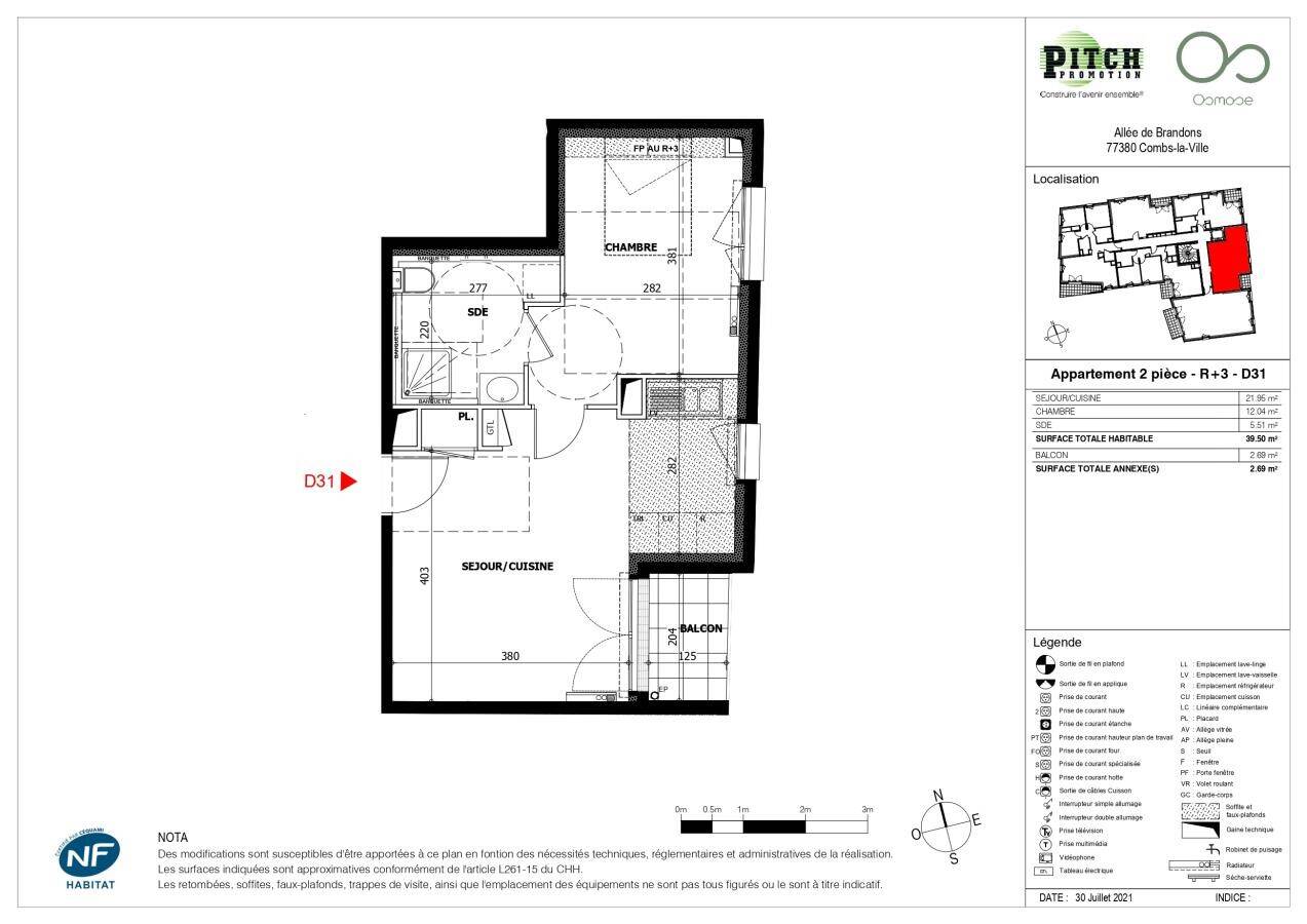 Maison à louer, 40m², COMBS LA VILLE