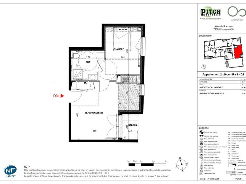 Maison à louer, 40m², COMBS LA VILLE