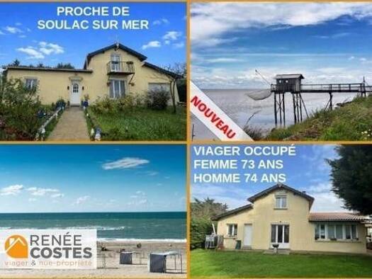 Maison en viager occupé Bouquet 49 000 € 4 pièces 3 chambres 145 m² 2 536 m² de terrain Jau-Dignac-et-Loirac 33590