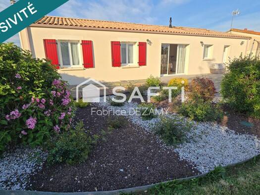 Maison de plain-pied à vendre 215 000 € 4 pièces 3 chambres 92 m² 825 m² de terrain Petosse 85570