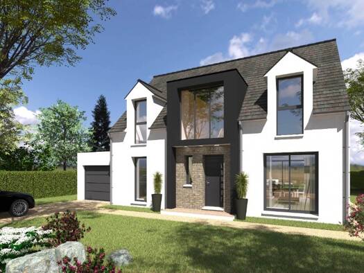 Terrain avec maison neuve à vendre 340 000 € 4 pièces 3 chambres 104 m² 641 m² de terrain Saint-Hilarion 78125