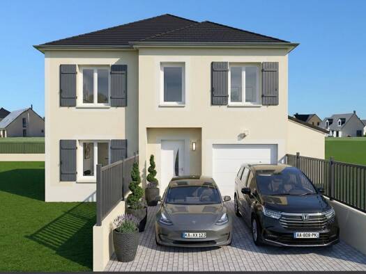 Terrain avec maison neuve à vendre 255 500 € 6 pièces 5 chambres 122,5 m² 512 m² de terrain Signy-Signets 77640