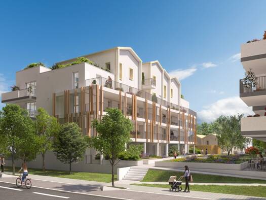 Appartement à louer 561 € 2 pièces 1 chambre 38 m² 3ème étage Houssais Rezé 44400