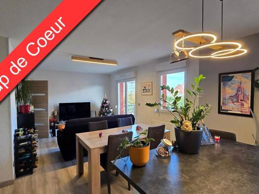 Appartement à vendre 129 000 € 3 pièces 2 chambres 65 m² Étage 2/2 Centre Ville Beuvry 62660