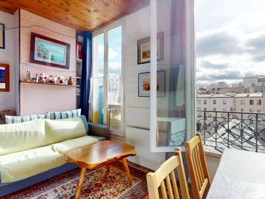 Appartement à vendre 235 000 € 1 pièce 23,5 m² Étage 4/4 Bassin de la Villette Paris 19ème arrondissement 75019