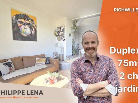 Duplex à vendre 158 000 € 3 pièces 2 chambres 70 m² Étage 1/2 Richwiller 68120