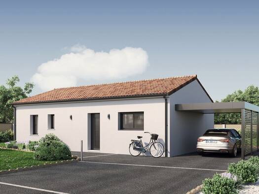 Terrain avec maison neuve à vendre 150 226 € 3 pièces 2 chambres 74 m² 425 m² de terrain Saint-Julien-l'Ars 86800