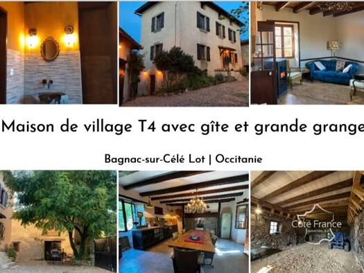 Maison à vendre 168 000 € 5 pièces 3 chambres 120 m² 876 m² de terrain Bagnac sur Cele 46270