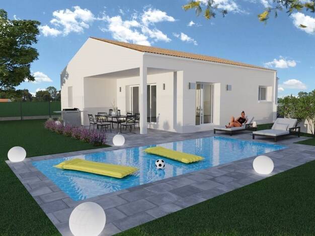 Maison à vendre 294 840 € 4 pièces 3 chambres 93,3 m² 451 m² de terrain Breuillet 17920