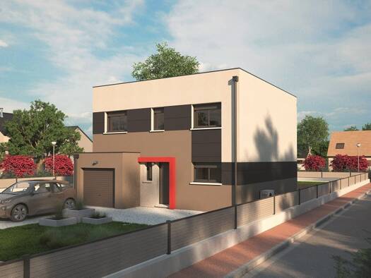 Terrain avec maison neuve à vendre 436 900 € 6 pièces 4 chambres 128 m² 997 m² de terrain Ouest Sud Thorigny-sur-Marne 77400