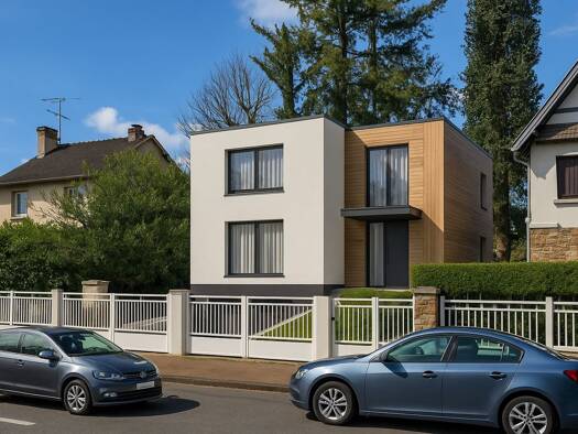 Terrain avec maison neuve à vendre 890 000 € 5 pièces 4 chambres 130 m² 400 m² de terrain La Châtaigneraie-La Feuillaume Sud La Celle-Saint-Cloud 78170