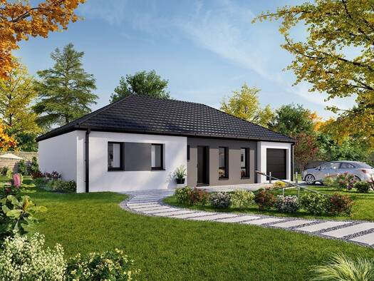 Terrain avec maison neuve à vendre 240 000 € 4 pièces 3 chambres 90,5 m² 1 390 m² de terrain Yzeux 80310