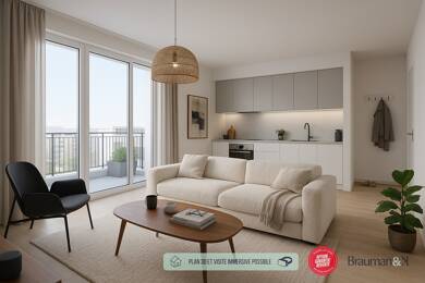 Appartement à vendre 460 664 € 3 pièces 2 chambres 65 m² 3ème étage Centre L'Haÿ-les-Roses 94240