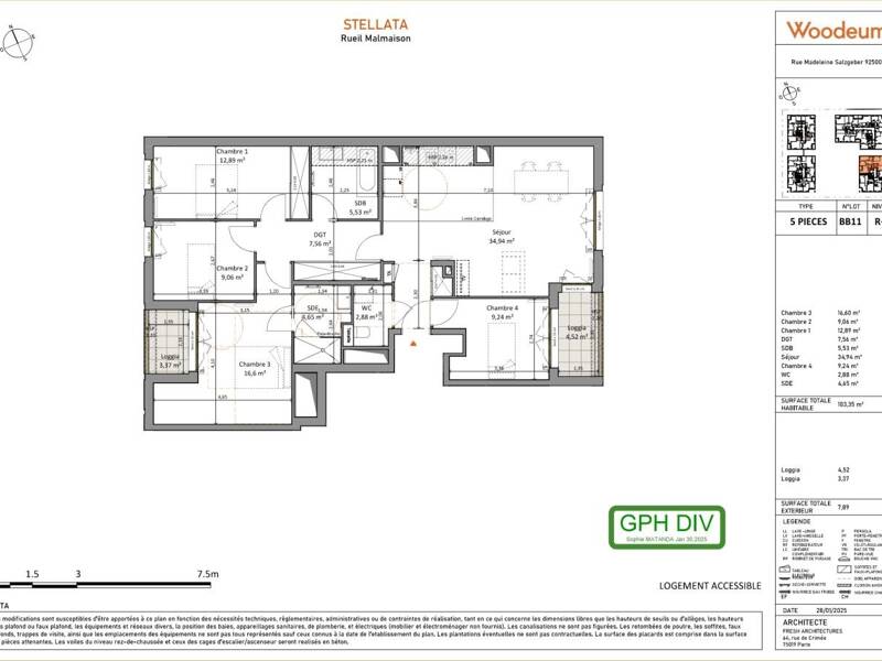 Maison à louer, 103m², RUEIL MALMAISON