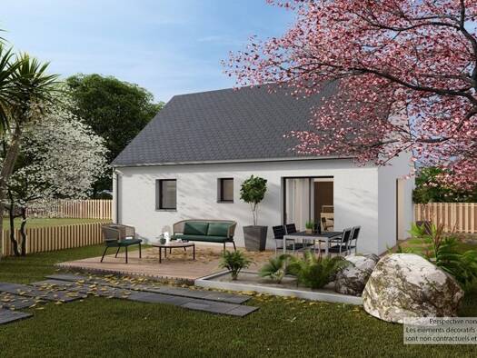 Terrain avec maison neuve à vendre 169 760 € 4 pièces 2 chambres 59 m² 440 m² de terrain Plourin-lès-Morlaix 29600